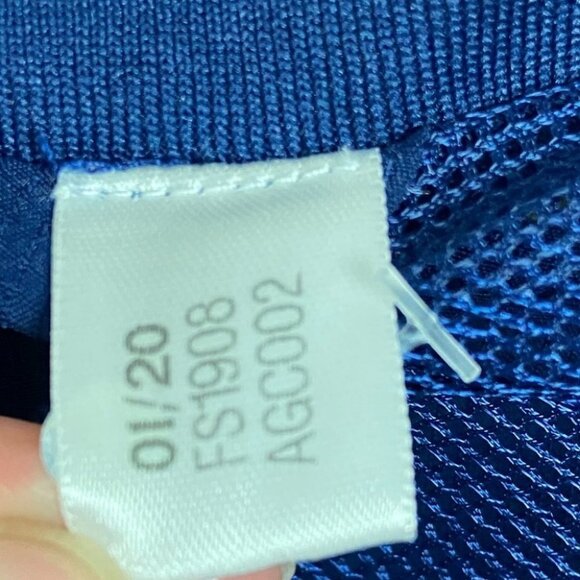 Adidas Team 19 Woven Jacket Royal Blue White Youth Size 11/12 Track Coat NEW - Picture 8 of 12